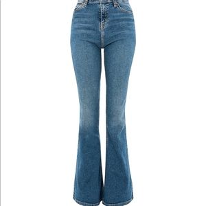 TopShop Mid Blue Flare Jeans